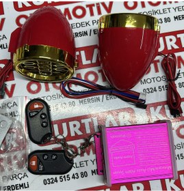 Resim MTO Motosiklet MP3 Müzik Çalar Ve Alarm Set (Bluetooth Bağlantısı Var) 