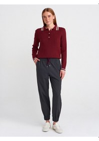 Resim Dilvin 71608 Manşetli Jogger Pantolon Antrasit 