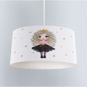 Resim BAMBAŞKA MODA Prenses Kız Beyaz Renkli Avize Bmav-068 