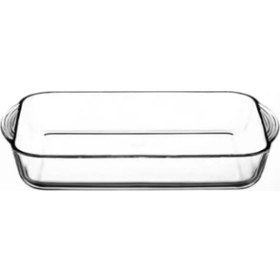 Resim Dikdörtgen Borcam Fırın Tepsisi, Kulplu, Turuncu, Dayanıklı ve Şık Tasarım 