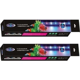 Resim Aqua Master Akvaryum Su İçi Led Lamba 2W 20 cm Mavi-Beyaz 
