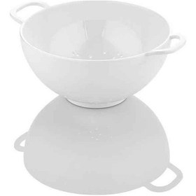 Resim Akrilik Beyaz Mini Pirinç Süzgeçi & Bakliyat Süzgeçi 3 Su Bardağı Ölçülü 