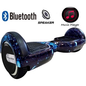 Resim Genel Markalar Elektrikli Kaykay Hoverboard Bluetooth Hoparlörlü 6.5 Inch Grafiti Desenli Otomatik Akıllı Denge 