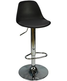 Resim Bürocci Nadya Bar Sandalyesi - Gri Deri - 9537S0125 Çok Renkli 