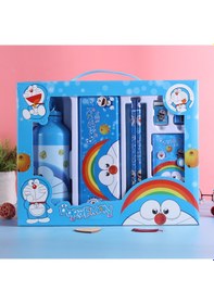 Resim Sanrio Doraemon Kırtasiye Seti Hediye Kutusu Okul Malzemeleri Kuromi Doraemon Kırtasiye Seti 8 Parça Mavi 