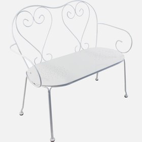 Resim Sunfun Steel Metal Bahçe Bankı Beyaz 