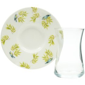 Resim Tulu Heybeli 6 Kişilik 12 Parça Çay Seti 160 ml 