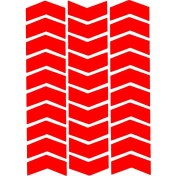 Resim Çınar Extreme Ok Şeklinde Reflektif Kırmızı Sticker 