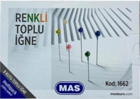 Resim Multıpack Renkli Başlı Toplu İğne 32mm 1662 Diğer 