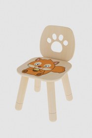 Resim Kaju Kids Çocuk Sandalyesi - Lisanslı Ürün - Doğal Ahşap - 3/4 Yaş 