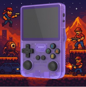 Resim Fillikutum Retro R36S Mini Oyun Konsol 3.5” IPS Ekran, Linux OS, 64GB TF Kart ve 15000 Oyun Retro PS1, PSP, N64 