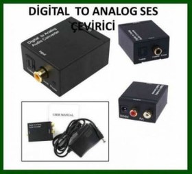 Resim Digital Dijital To Analog Sterero Rca Ses Çevirici Toslink Sinema 