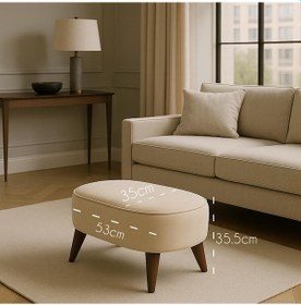 Resim A5 Home Oval Puf Markiz 