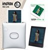 Resim Fujifilm Instax SQ Link Beyaz Yazıcı - 10'lu Square Film ve Pleksi Çerçeve 