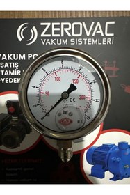 Resim SIMGA 0-16 Bar Çap Ø63 Mm Alttan Bağlantılı Gliserinli Manometre 