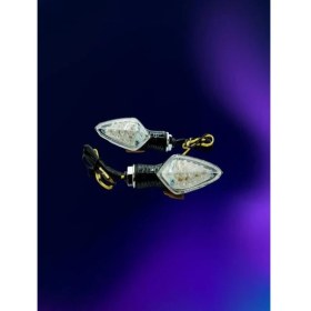 Resim Universal Sinyal Ledli Zamak Karbon 8552 Sarı Işık 