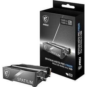 Resim MSI SSD SPATIUM M570 PRO PCIe 5.0 NVMe M.2 2TB FROZR 