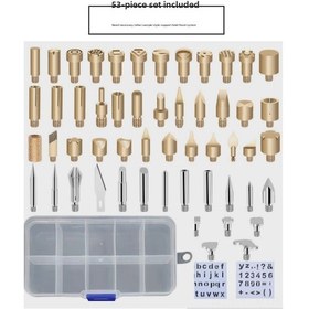 Resim Yaozixa Kabak Baskı Ve Oymak Aleti Seti - 53 Parça Çeşitli Uçlu Elektrikli Harç Kalemi Uçları - Dayanıklı Malzeme İle Hassas Sanat Çalışmaları 
