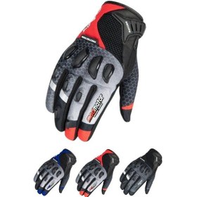 Resim Madmotor Mt-21 Protection Koruyucu Motorcu Eldiveni Touch Uyumlu Kaymaz Korumalı Erkek Eldiveni Eldiven 