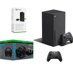 Resim Microsoft Xbox Series X CD'li 1 TB YD + 2 Kol + Batarya + Direksiyon | Siyah 