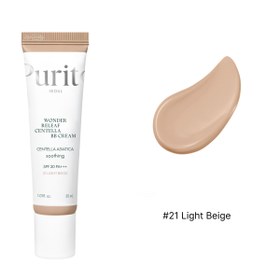 Resim Purito - Wonder Releaf Centella BB Cream SPF30 PA+++ (Yüksek Örtücü Besleyici Centella Özlü BB Krem) 30ml - #21 Light Beige 