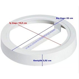 Resim Işıldar 12w Yuvarlak Sıva Üstü Led Panel Kasası 