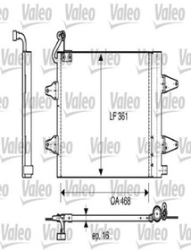 Resim Valeo 817686 Klima Radyatoru ( Volkswagen : Polo V 02-- 1.4tdi Amf Bay 1.4 Bby Bky 6q0820411k (wf597261) 