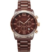 Resim Obaku Denmark V278gcxncn Quartz Seramik Kahverengi 43 Mm Erkek Kol Saati Kahverengi 