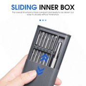 Resim 25-in-1 Hassas Tornavida Seti, Manyetik Torx ve Düz Uçlar, Xiaomi, iPhone, Dizüstü Bilgisayar, Saat için Çelik Tamir Aracı Seti - Pil Yok, Elektronik Bileşenler / Ana Kart Dışı 