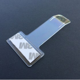 Resim Oto Aksesuarcım Ön Cam İçin Şeffaf Plastik Kartvizit Etiket Tutucu 