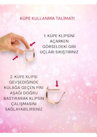 Resim Erdobia 925 Ayar Gümüş Oniks Taşlı Gold Yuvarlak Çocuk Küpesi 
