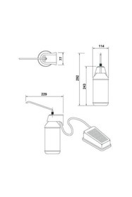Resim Omnipazar Genesit GS08 Ayak Pedallı Batikon Verici 950ml 12205 