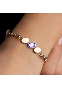 Resim Altın Nazar Bileklik BL0058 Sarı Altın 