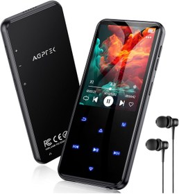 Resim AGPTEK 64 GB MP3 Çalar, Bluetooth 5.3, HiFi Ses, FM Radyo, 2,4 inç Ekran 