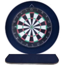 Resim Raf Düzenekli Dart Arkalık Yuvarlak Lacivert 72 CM 