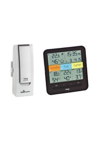 Resim Tfa Dostmann 31.4007.02 Klima Home Kablosuz Termo Higrometre, Mobil İklim Ve Ev İzleme Özelliğine Sahip Weatherhub Başlangıç Seti Pillerle Birlikte Beyaz 