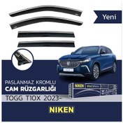 Resim Togg T10x 2023- Kromlu Cam Rüzgarlığı 4lü 