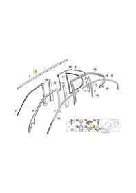 Resim Bmw E39 Tavan Oluk Çıta Klipsi Kıskaç 51138177848 Orj. 7 Adet 