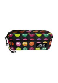 Resim Jacbag Çift Fermuarlı Emoji Kız Çocuk Kalem Kutusu Çok Renkli 