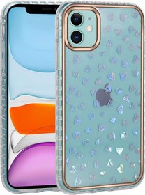 Resim Apple Uyumlu iPhone İphone 11 Uyumlu Desenli Parlayan Transparan Avva Kılıf-no10 - 