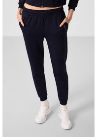 Resim Lacivert Kapüşonlu Fermuarlı Oversize Kadın Eşofman Takım - 95328 Lacivert 