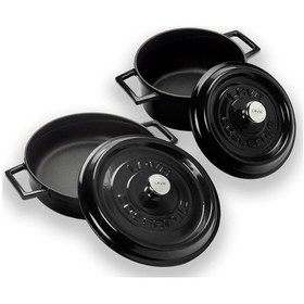 Resim Lava Döküm 2x Trendy Serisi 5 Parça Tencere Seti 001 