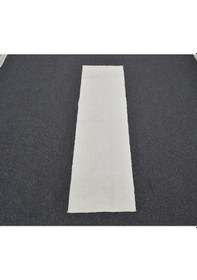 Resim Zehra Abla Halı Yeni El Dokuma Ender Ak Pamuklu Yörük Mini Yolluk Kilim 6316 