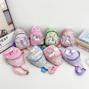 Resim 3-6 Yaş Arası Sevimli Karikatür Baskılı Sırt Çantaları - Hafif, Ayarlanabilir Askı, Dayanıklı Polyester Astar, Fermuar Kapanışı, Okul ve Oyun için İdeal, Parti Gereksinimleri|Oyuncağı Tasarım|Dayanıklı Kumaş 