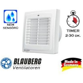 Resim Blauberg Auto 100 H Zaman Ayarlı Nem Sensörlü Banyo Aspiratörü 