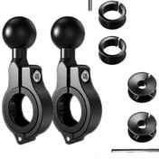 Resim Ram Ball Motosiklet Telefon Tutucu Scooter Bisiklet Ayna Tabanı İçin 