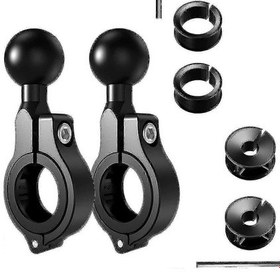 Resim Ram Ball Motosiklet Telefon Tutucu Scooter Bisiklet Ayna Tabanı İçin 