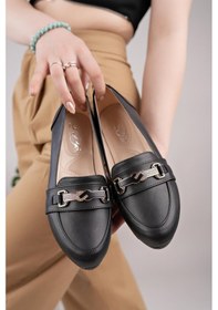 Resim Nesilshoes Nesil Shoes Sdf 624 Siyah Günlük Kadın Babet 