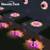 Resim Shenzhi Tech Güneş Enerjili Dış Mekan Işıklandırması, Su Geçirmez LED Bahçe Işıklandırması, Otomatik Açma/Kapama Alacakaranlık Şafağı Manzarası Dekoru, Yürüyüş Yolu, Bahçe, Çim, Güneş Enerjili Nikel Pil, İç Mekan Kullanımı 