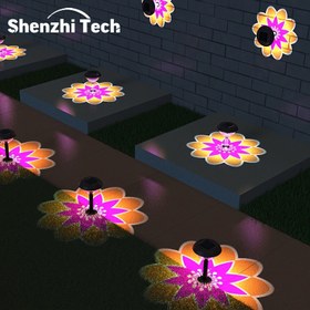 Resim Shenzhi Tech Güneş Enerjili Dış Mekan Işıklandırması, Su Geçirmez LED Bahçe Işıklandırması, Otomatik Açma/Kapama Alacakaranlık Şafağı Manzarası Dekoru, Yürüyüş Yolu, Bahçe, Çim, Güneş Enerjili Nikel Pil, İç Mekan Kullanımı 